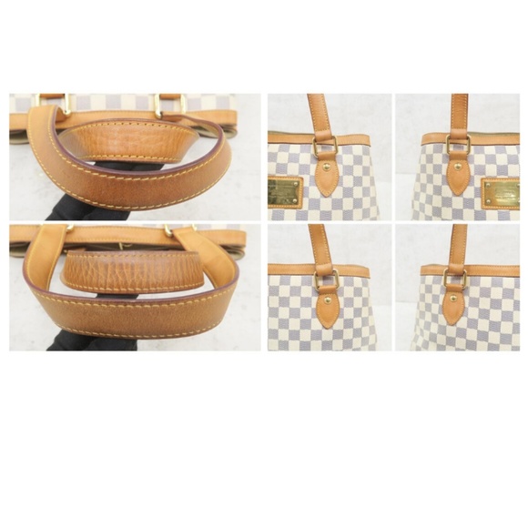 💯 Auth Louis Vuitton Hampstead PM Damier Azur - Picture 6 of 8
